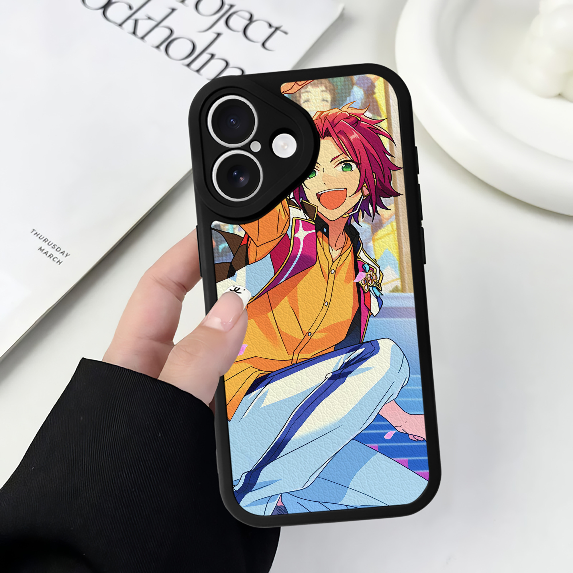 （画像用） あんさんぶるスターズ! Ensemble Stars 【iPhone 16シリーズ対応】シリコンスマホケース（レザー調） 材質：シリコン